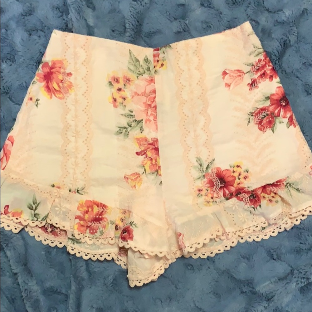 Floral high waist short
